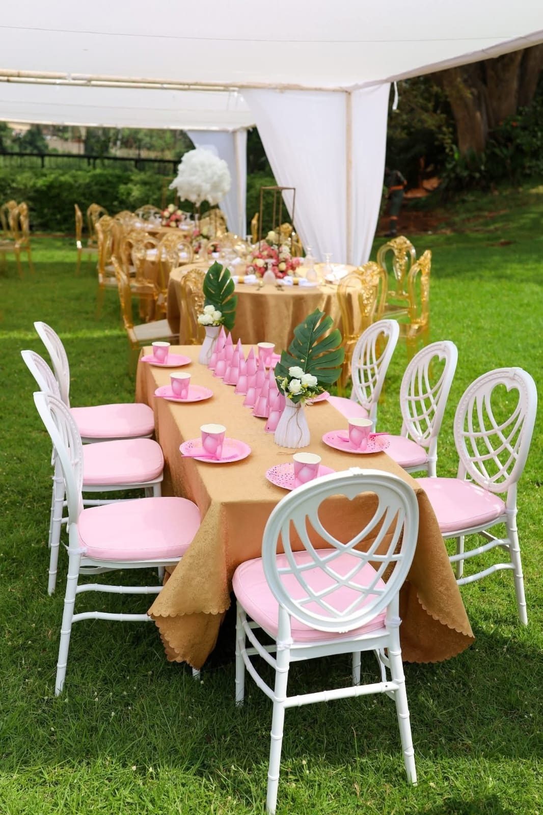Rectangular Table (Dressed in Jacquard) for hire in Nairobi - view 5