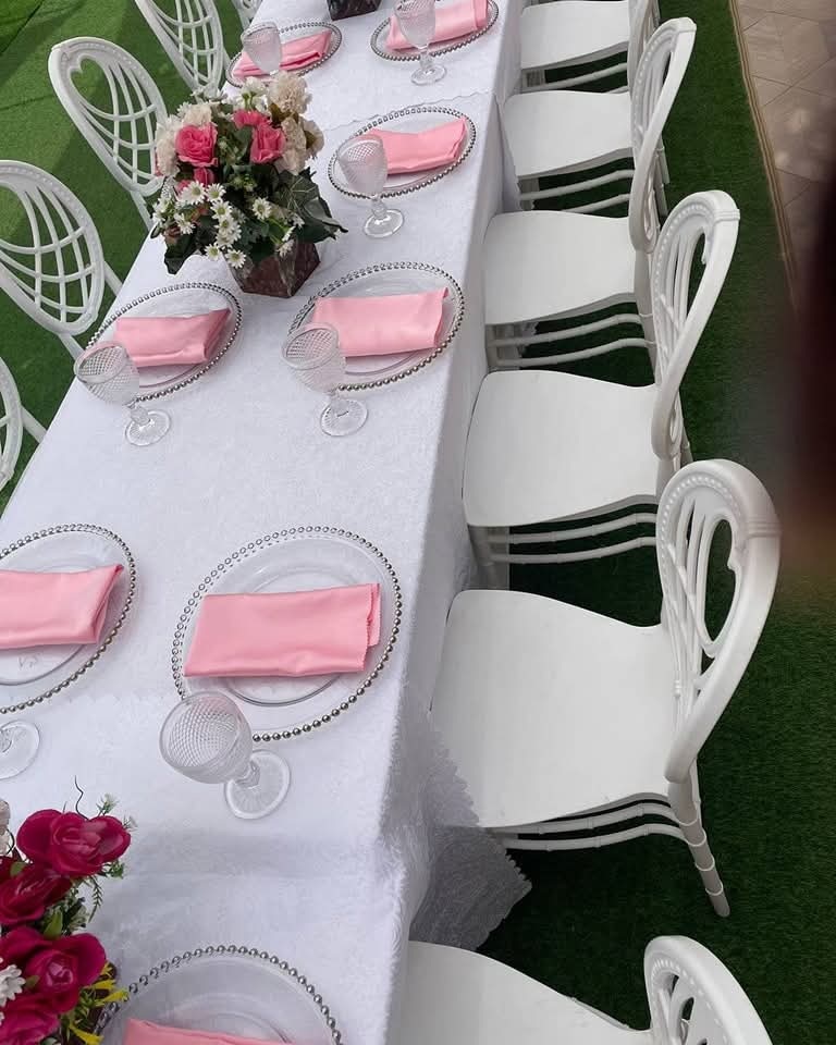 Rectangular Table (Dressed in Jacquard) for hire in Nairobi - view 8